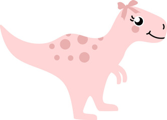 Pretty Girly Dinosaur Graphic