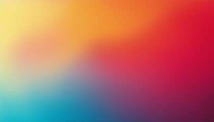 Gold red coral orange yellow peach pink magenta purple blue abstract background. Color gradient, ombre. Colorful, multicolor, mix, iridescent, bright, fun. Rough, grain, noise,grungy.Design.Template.