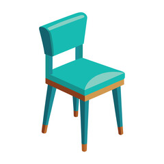 Illustration of Shaker Chair Isolated