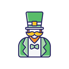Leprechaun vector icon