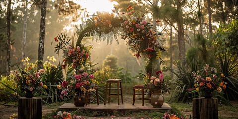 Obraz premium wedding altar, reception