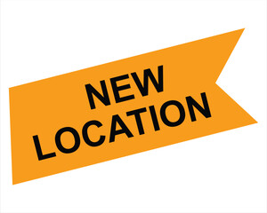 new location button on white background. new location button sign