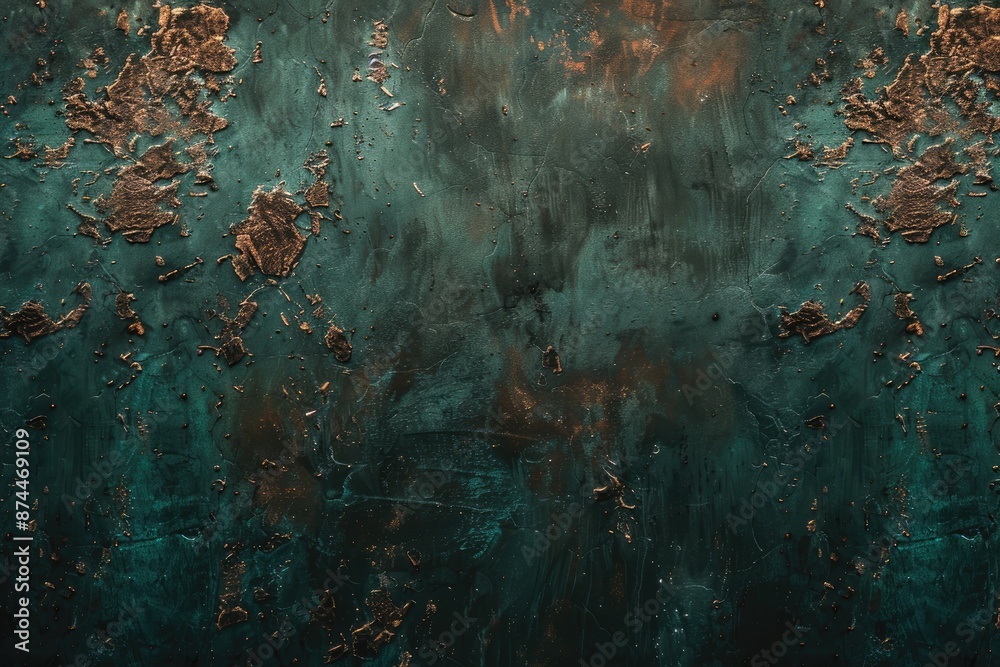 Aufkleber copper oxide effect texture and background