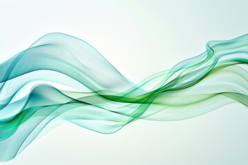 Abstract Green and Blue Wave Background for Modern Design Projects