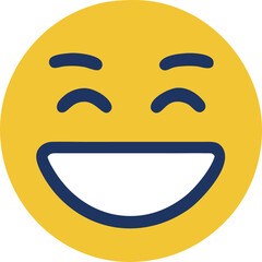 Fototapeta premium Smile Icon Symbol Vector Illustration for UI design , High Quality 