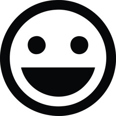 Fototapeta premium Smile Icon Symbol Vector Illustration for UI design , High Quality 