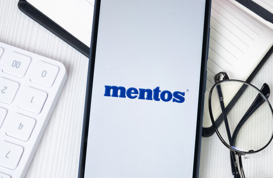 New York, USA - 30 June 2024: mentos Logo or Icon on Phone Screen