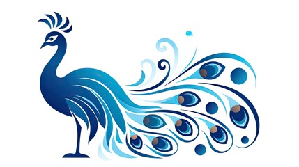 Obraz premium blue bird with feathers