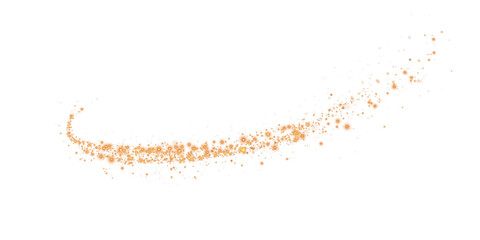 Magic shining gold dust. Christmas background. Powder dust light PNG. Fine, shiny dust bokeh particles fall off slightly. Fantastic shimmer effect. PNG.