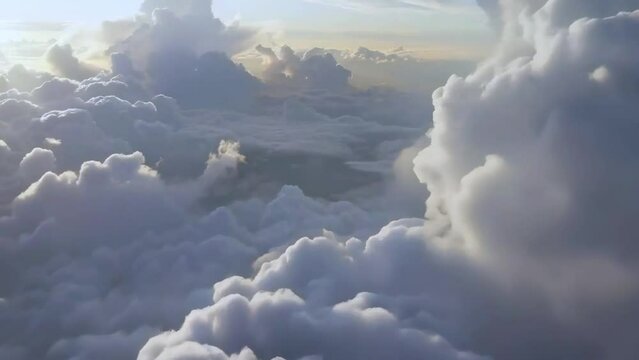 Sky at sunset, timelapse &ndash; AI animation, 4k video