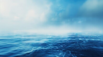 abstract background blue sea blurred