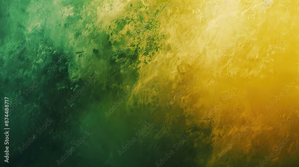 Wall mural Degraded background. Green and yellow colors. Gradient of colors.