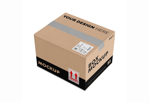 Cardboard Box Mockup