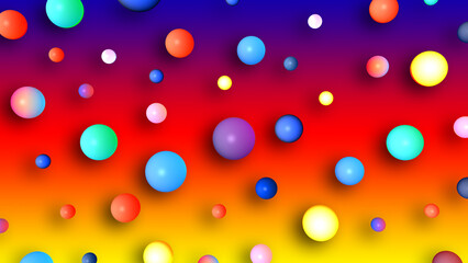PNG Shining, colorful, abstract visual balls