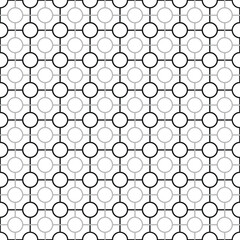 Seamless geometric pattern of circles.; Abstract vintage background. Modern elegant texture.