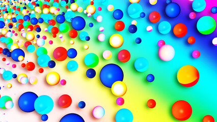 PNG Shining, colorful, abstract visual balls