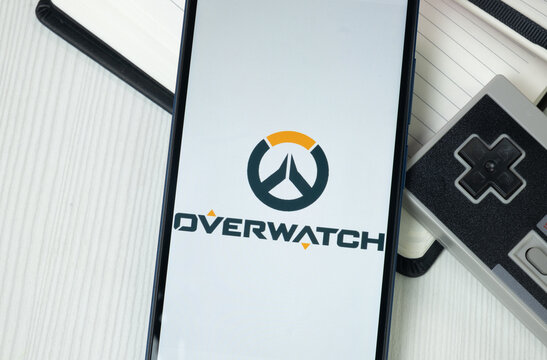 New York, USA - 30 June 2024: Overwatch Logo or Icon on Phone Screen