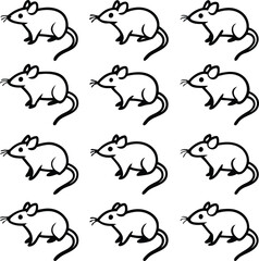 set of funny cartoon animals