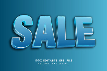 vector Sale 3d text effect Fully Editable