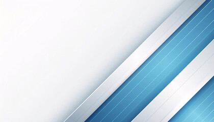 Obraz premium フラットな青と白のメタリック背景 背景画像 Generative AI