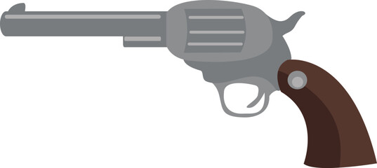 Revolver vector illustration. Guns drawin