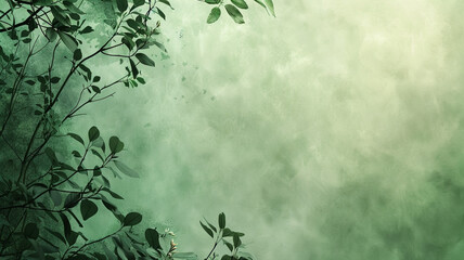 Peaceful Design with Shades of Green and Nature