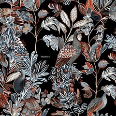 Peacock Feather Home Decor Pattern