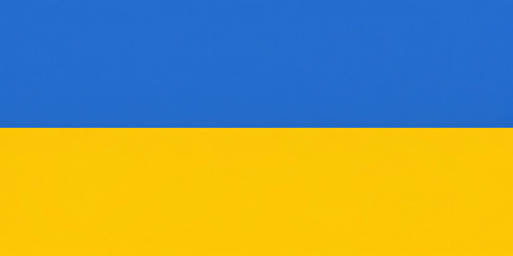 ukrain flag painted on wall