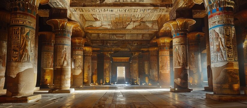 Ancient Egyptian Temple Interior