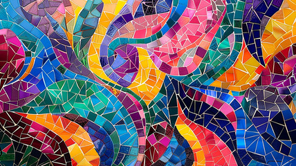 Intricate and Vibrant Mosaic Background
