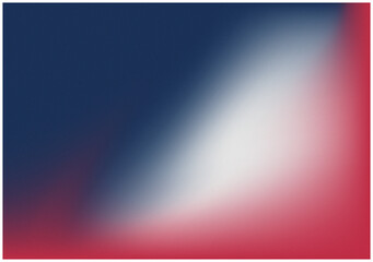 Mesh gradient with grain texture. Blue, white, red colors. Abstract banner. Flag of France, USA - french, american official symbol