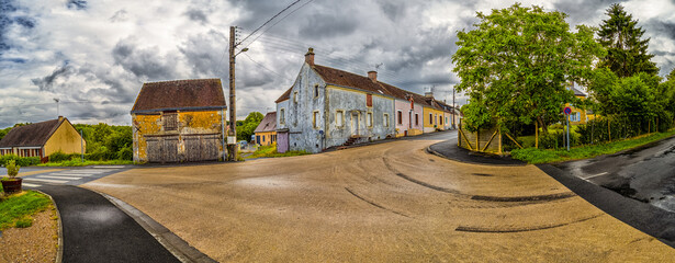 Street View Saint-Germain-de-la-Coudre - Rural French Road Intersection