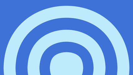 Abstract blue illustration with circles evokes a target concept for business success