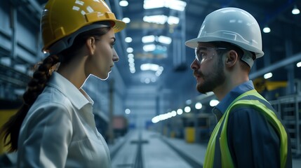 Fototapeta premium worker in warehouse