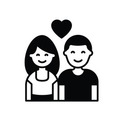 Couple vector icon