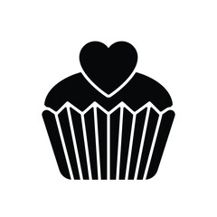 Cupcake vector icon
