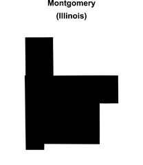 Montgomery County (Illinois) blank outline map