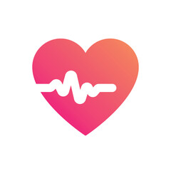 Heart Beat vector icon