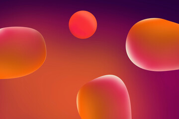 Abstract Bubbles Background. Bubble Modern Illustration for Business Product Presentation