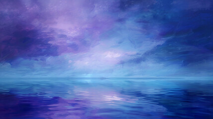 Background with Cool Blues and Purples, Creating Tranquil Scene