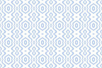 Abstract Seamless Geometric Light Blue and White Pattern. 