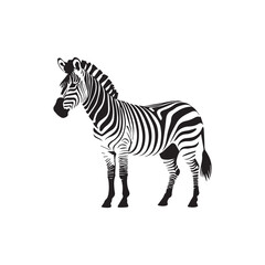 Fototapeta premium zebra silhouette vector illustration