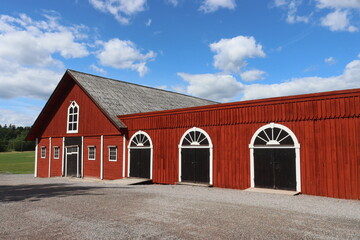 Sweden. Houses in Sweden in the countryside. Ostergotland province. 