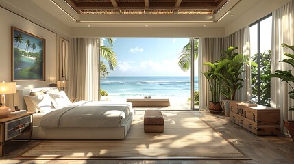  Create a real estate visual depiction of rental benefits for a Beachfront Property, emphasizing tenant satisfaction and agreement terms