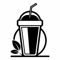 Fresh Blend Smoothie Bar Logo Icon Design