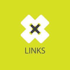 Obraz premium Chain, link icon vector. Link icon, internet url symbol connect button.