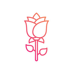 Rose vector icon