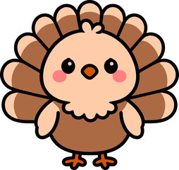 Obraz premium Cute Turkey