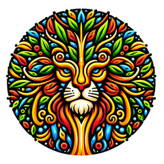 colorful animal themed pattern	
