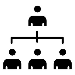 Organizational Structure  Icon Element For Design